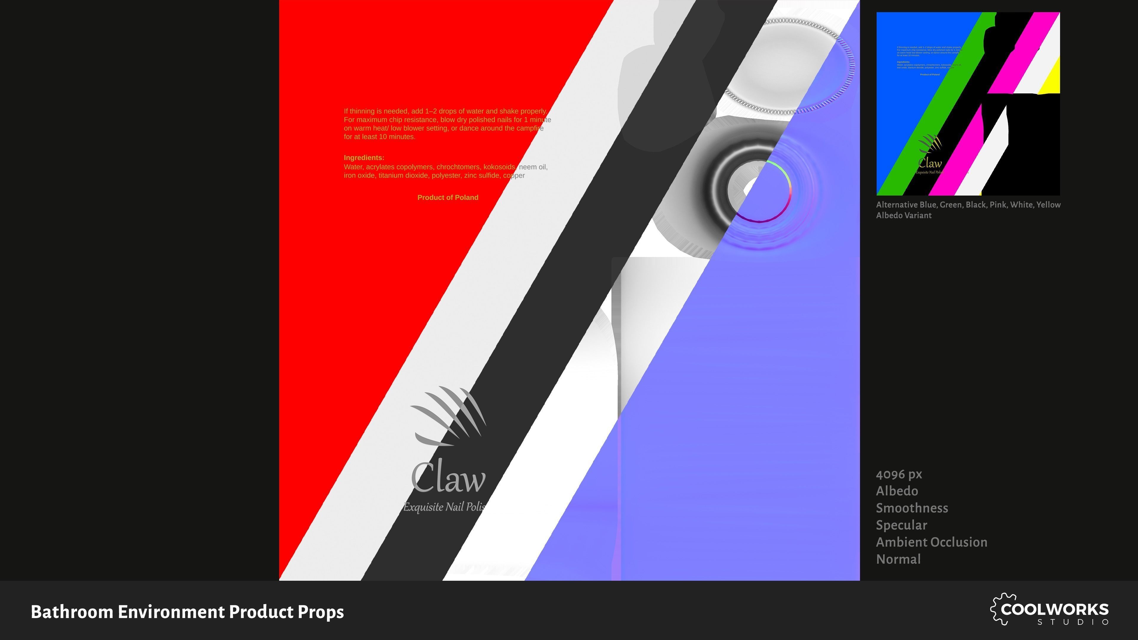 Bathroom Environment Product Props Low-poly 3D model_99