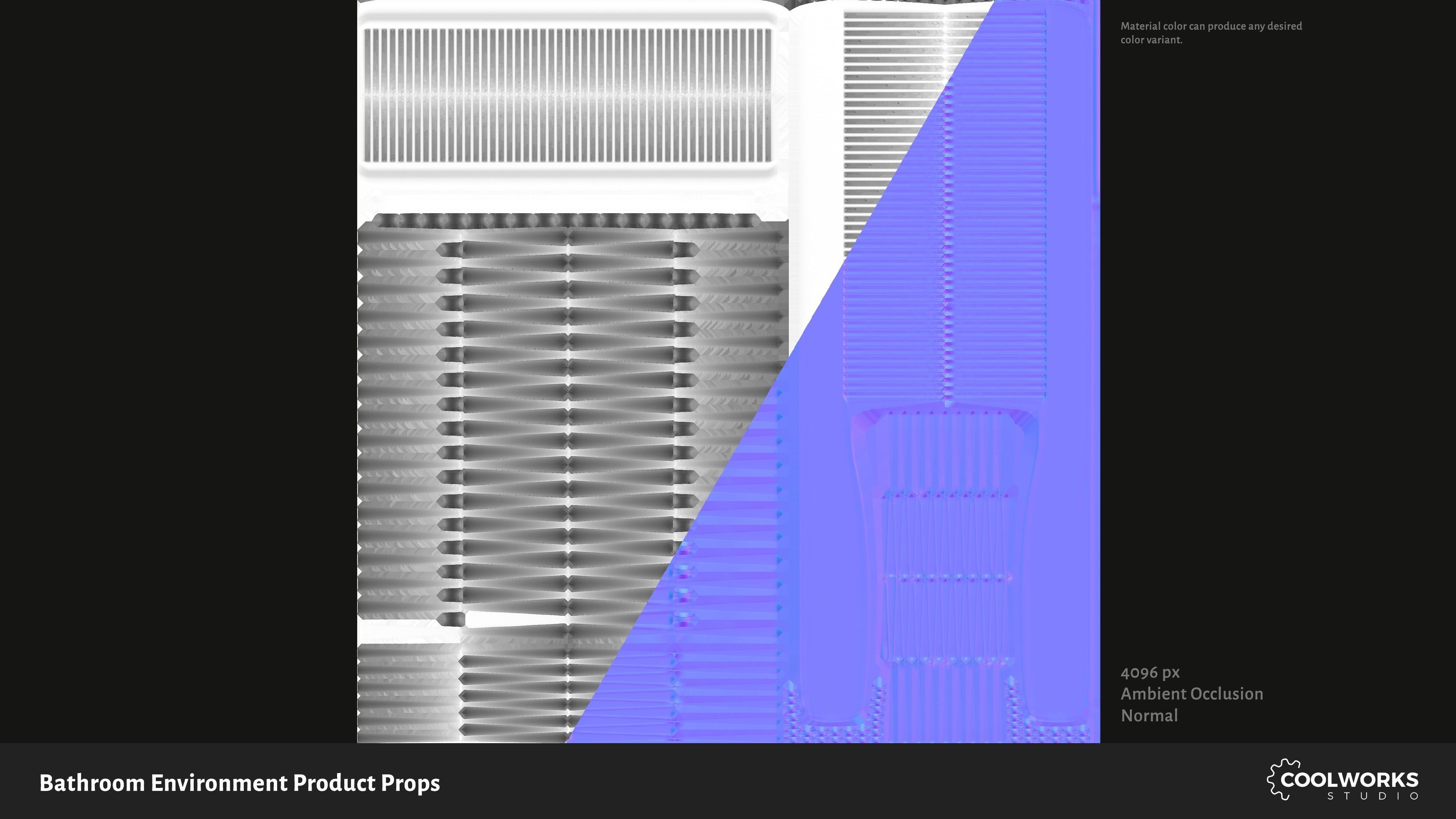 Bathroom Environment Product Props Low-poly 3D model_73