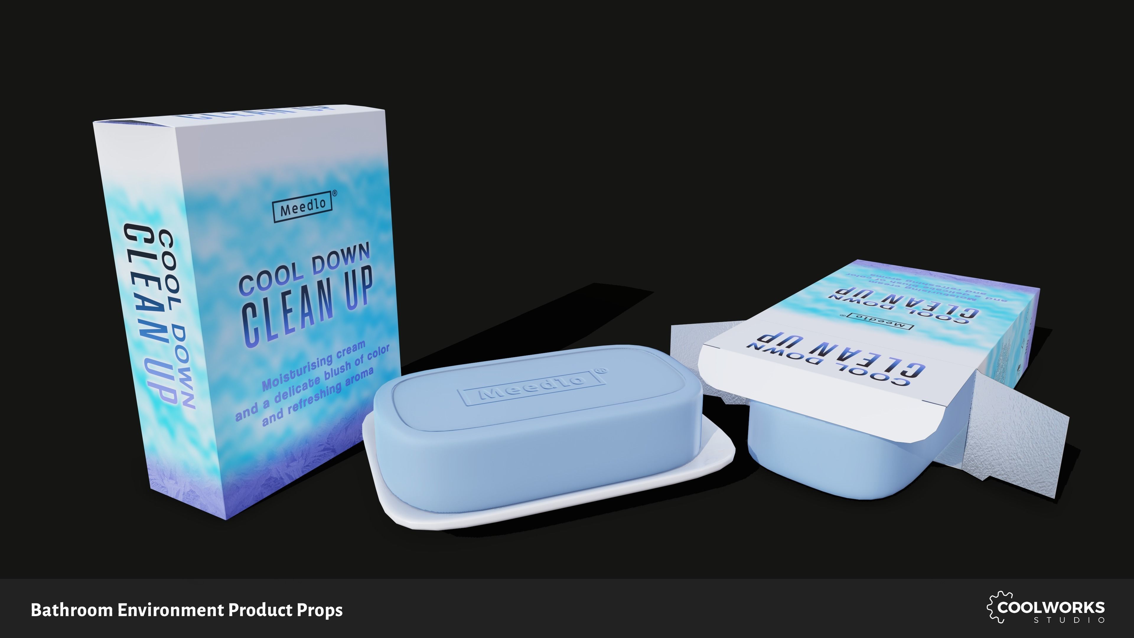 Bathroom Environment Product Props Low-poly 3D model_25