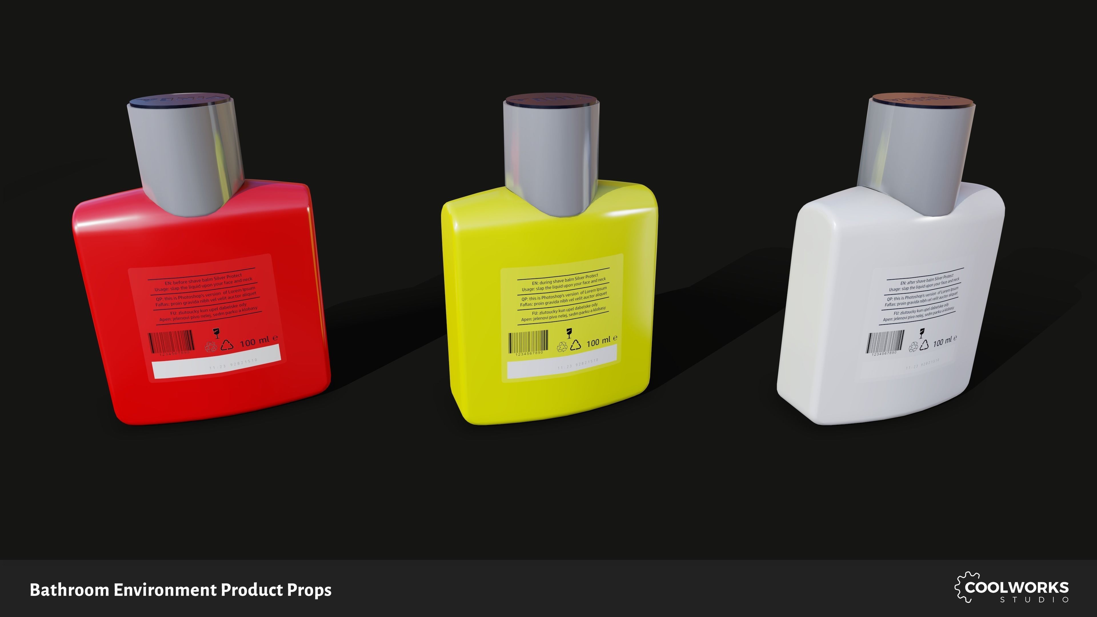 Bathroom Environment Product Props Low-poly 3D model_85