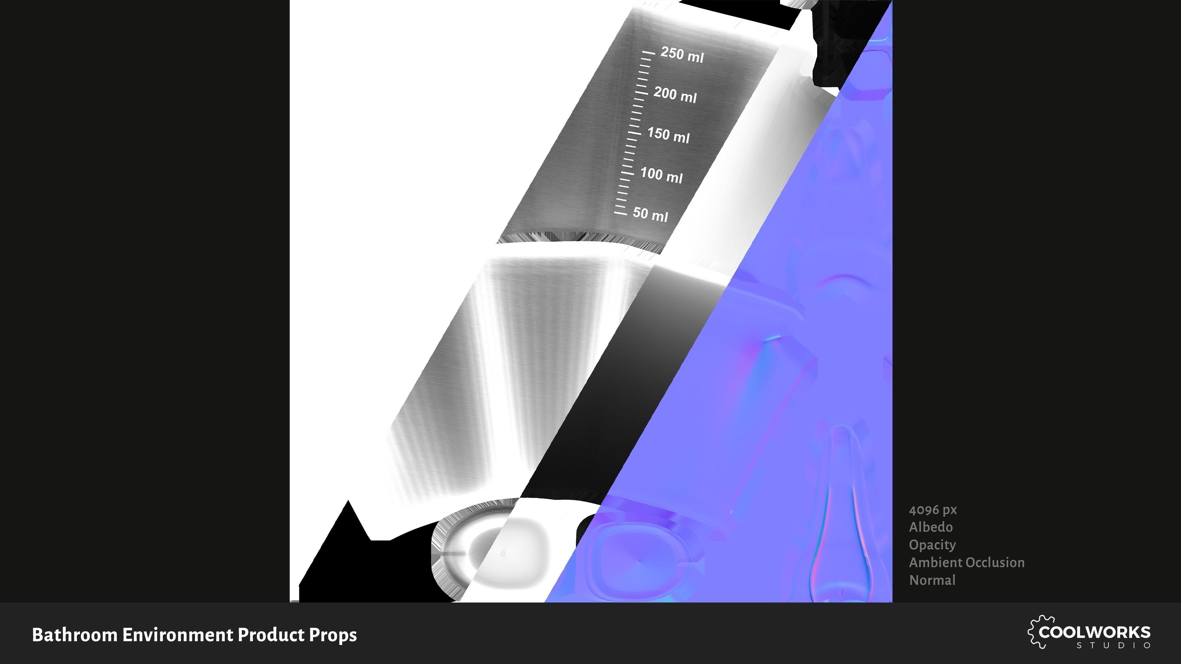 Bathroom Environment Product Props Low-poly 3D model_16