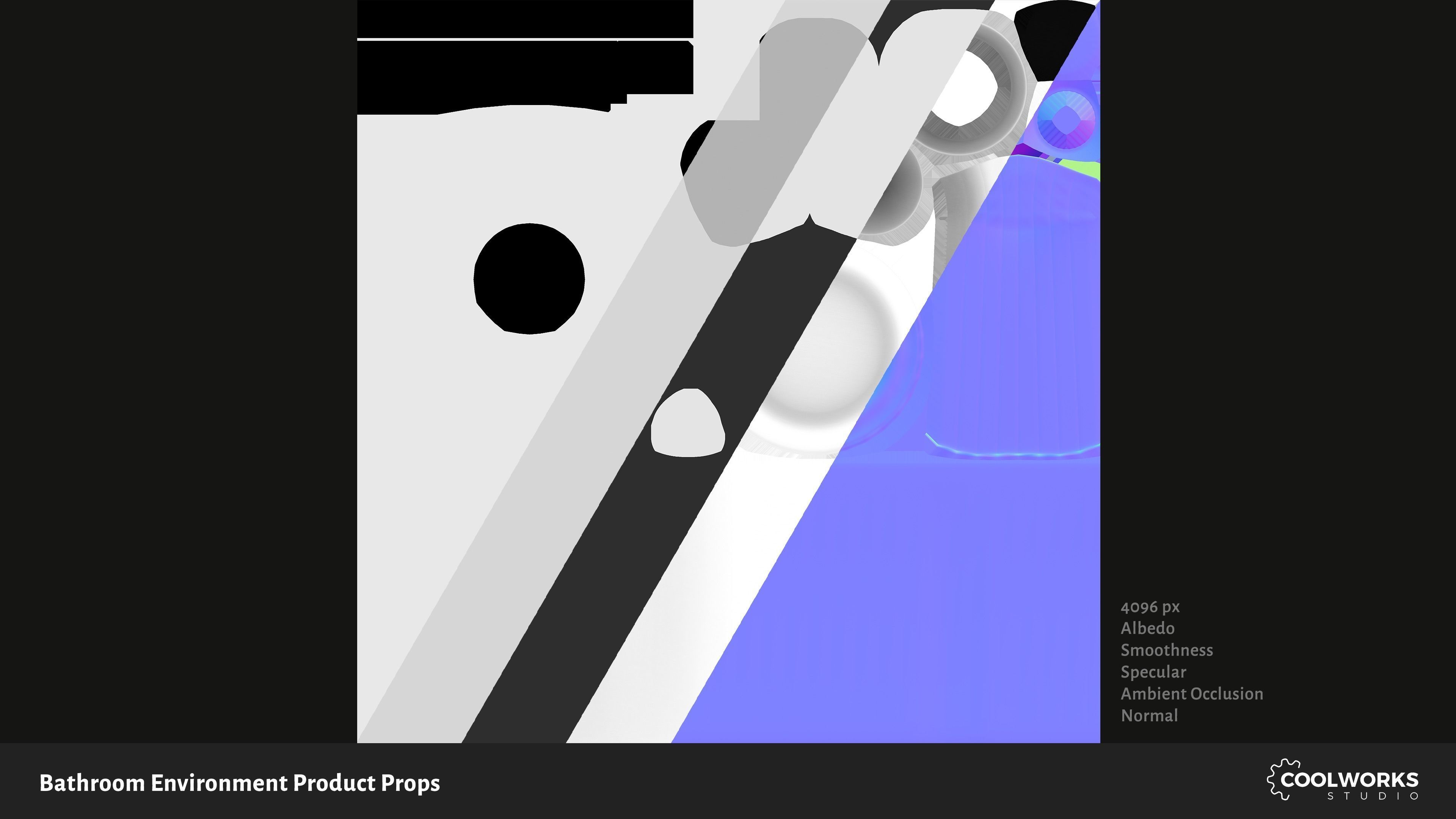 Bathroom Environment Product Props Low-poly 3D model_72