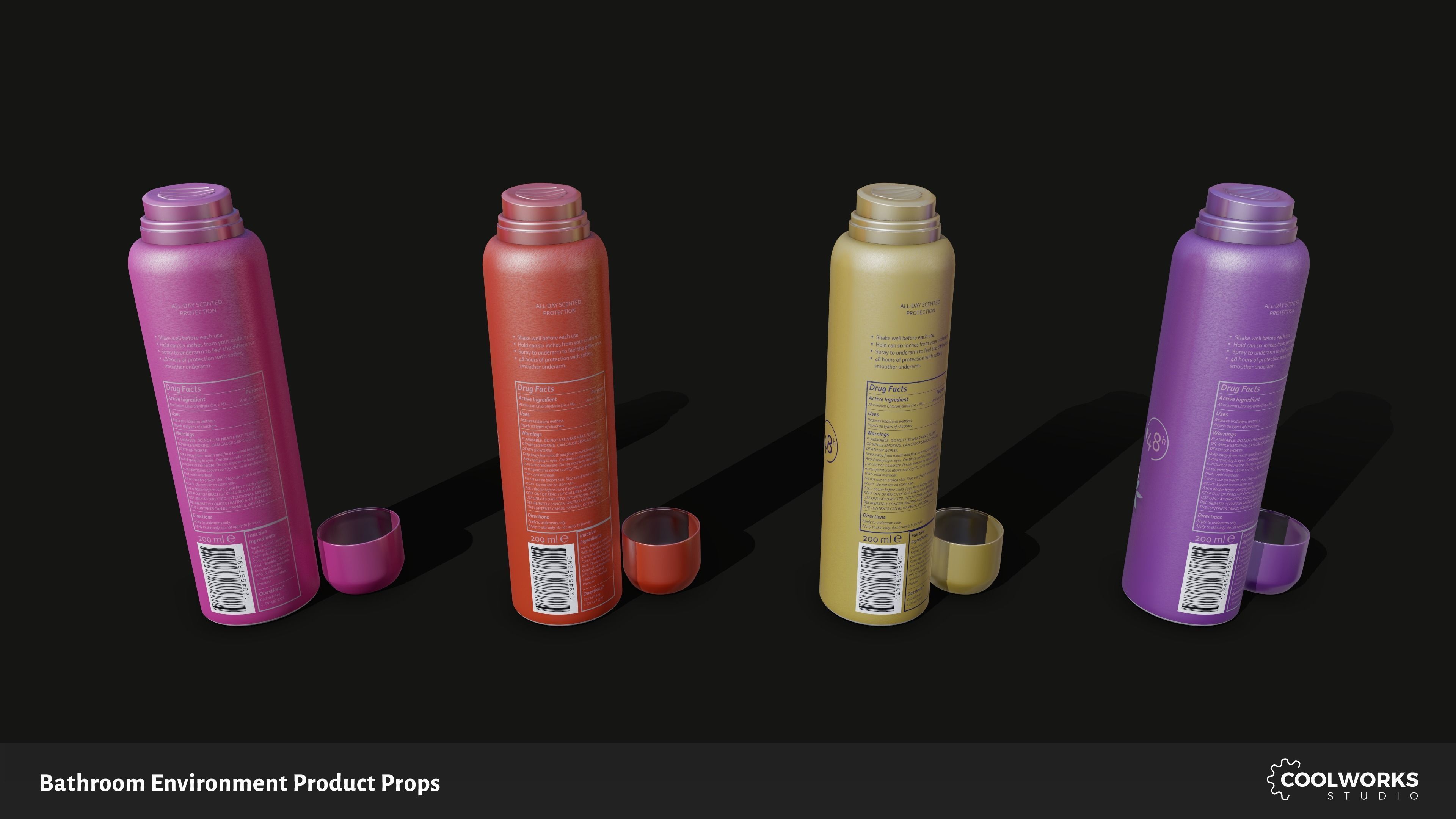 Bathroom Environment Product Props Low-poly 3D model_62