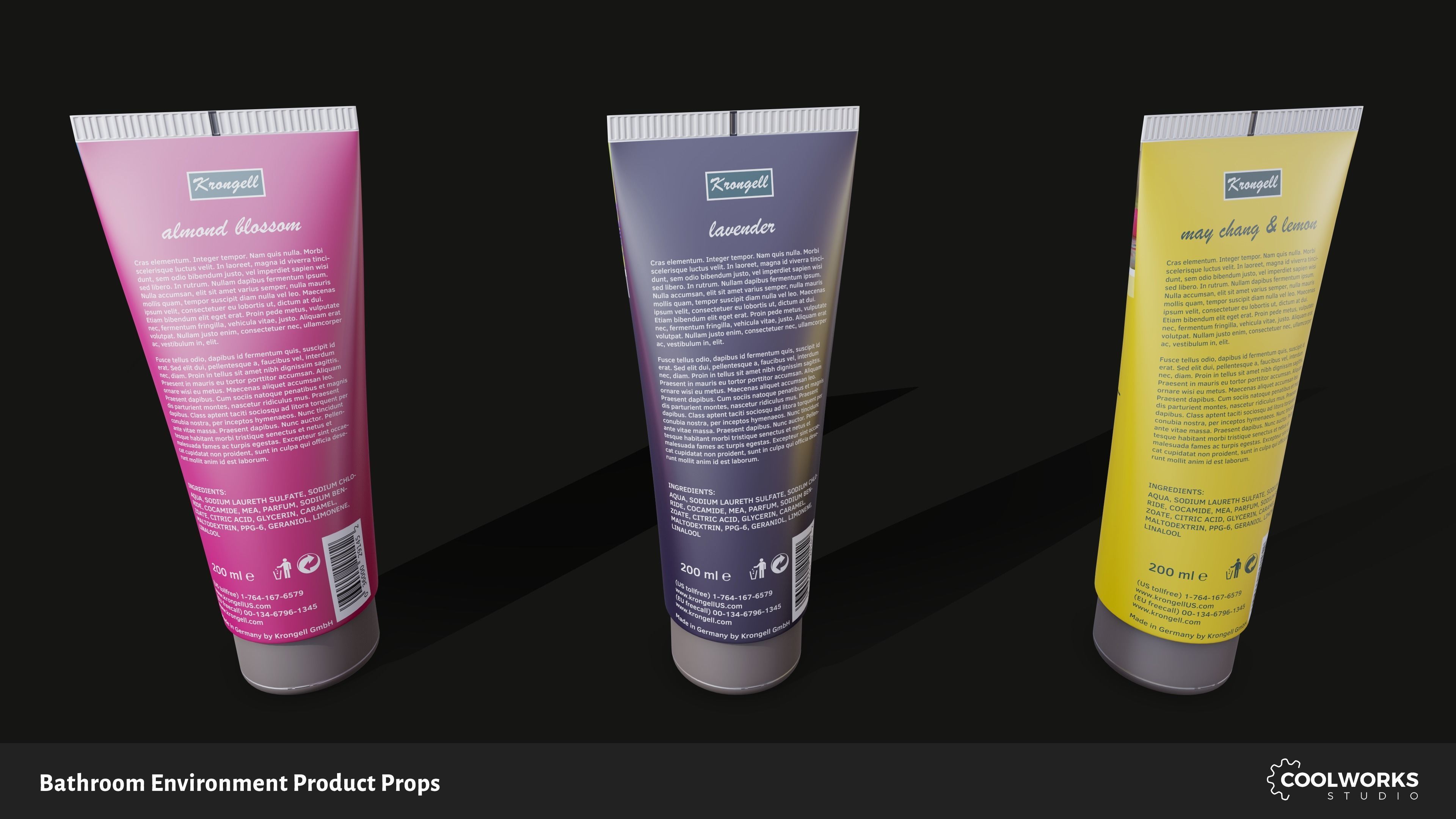 Bathroom Environment Product Props Low-poly 3D model_50