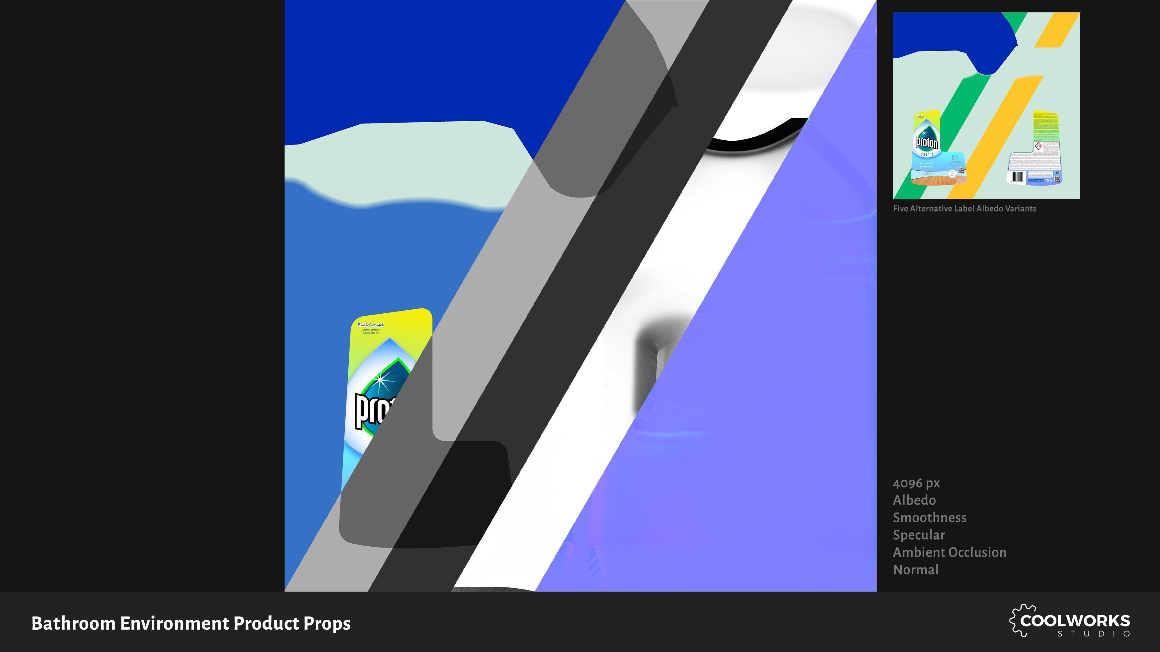 Bathroom Environment Product Props Low-poly 3D model_103