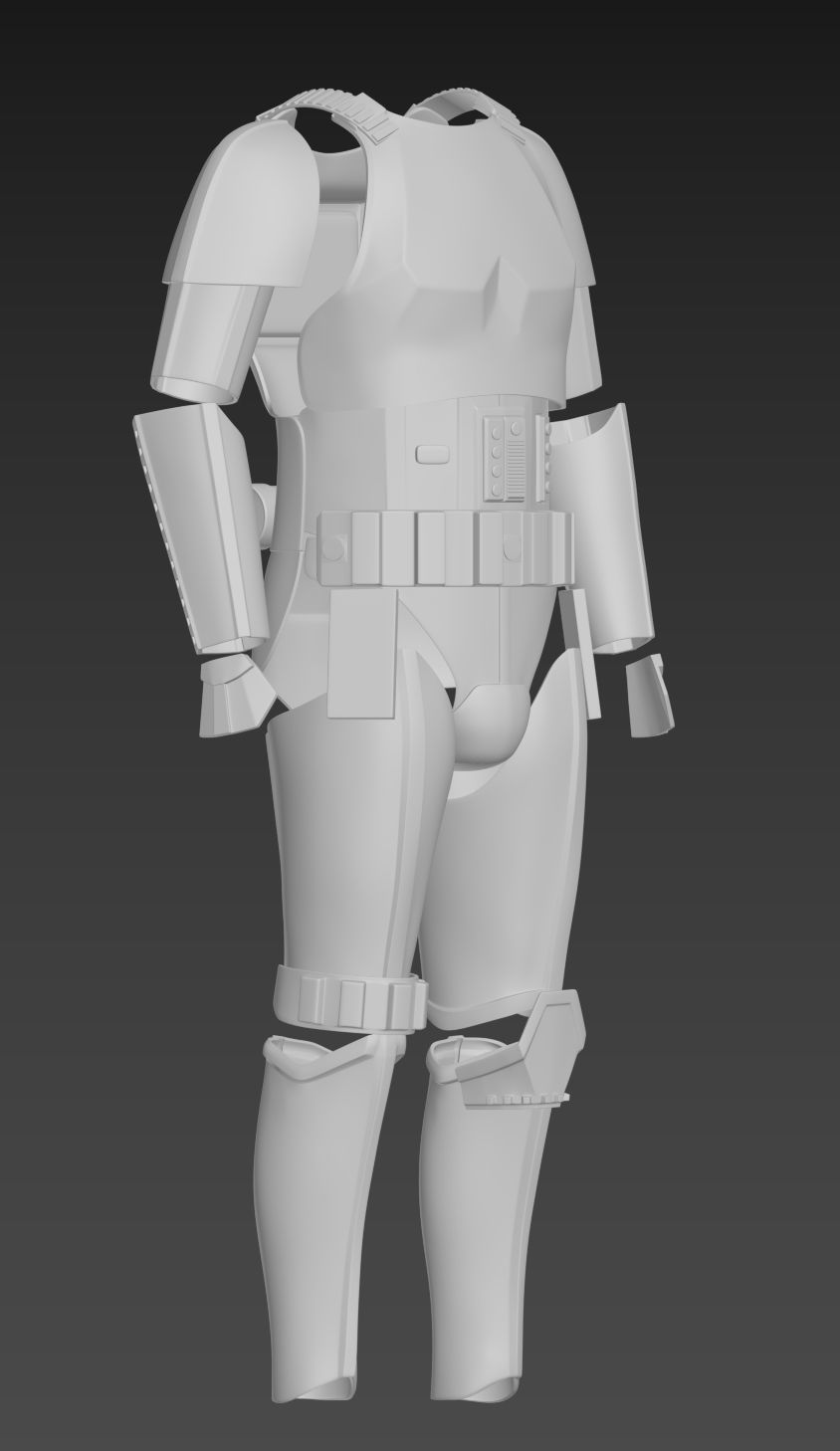 Star Wars Stormtrooper  ANH Hero Armor Cosplay 3D print model_24