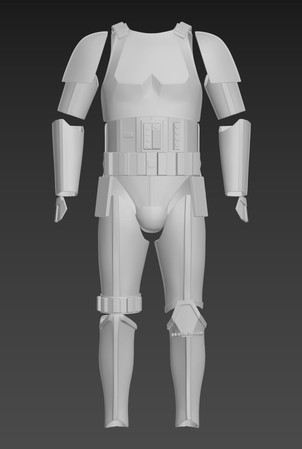 Star Wars Stormtrooper  ANH Hero Armor Cosplay 3D print model_17