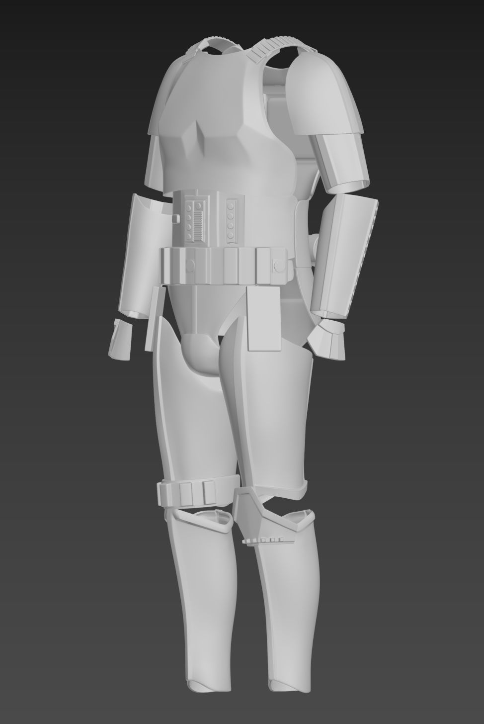 Star Wars Stormtrooper  ANH Hero Armor Cosplay 3D print model_18