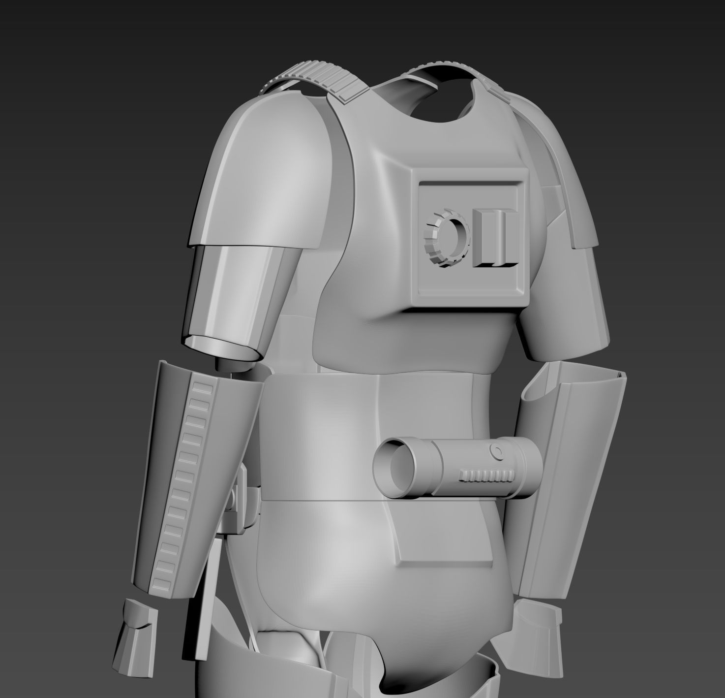 Star Wars Stormtrooper  ANH Hero Armor Cosplay 3D print model_5