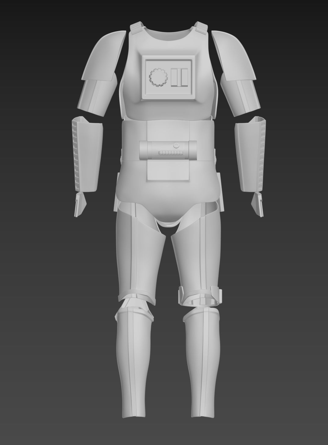 Star Wars Stormtrooper  ANH Hero Armor Cosplay 3D print model_20