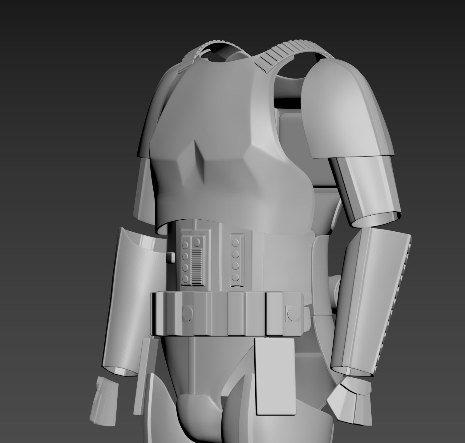 Star Wars Stormtrooper  ANH Hero Armor Cosplay 3D print model_3