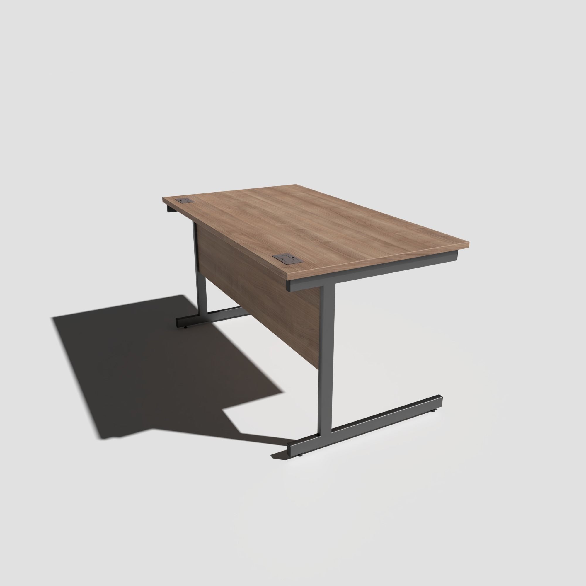 Office Desk Low-poly 3D model_6
