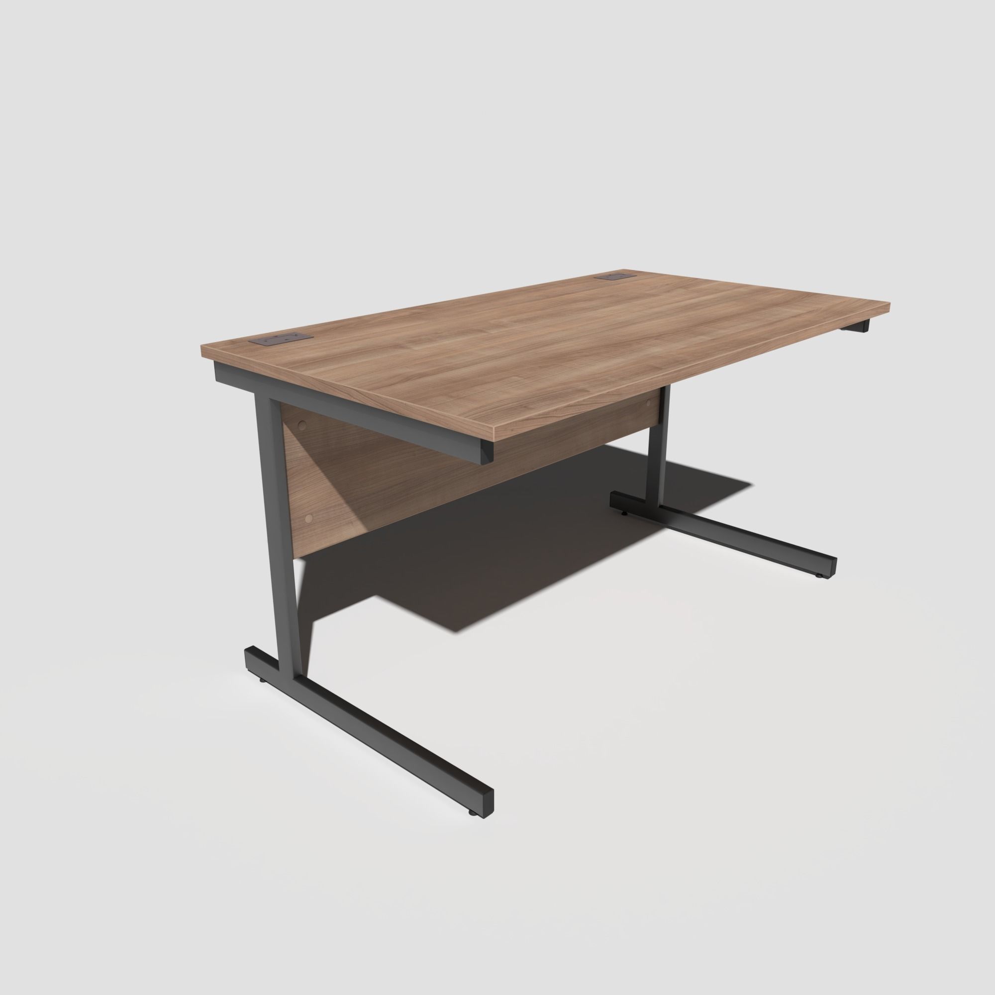 Office Desk Low-poly 3D model_13