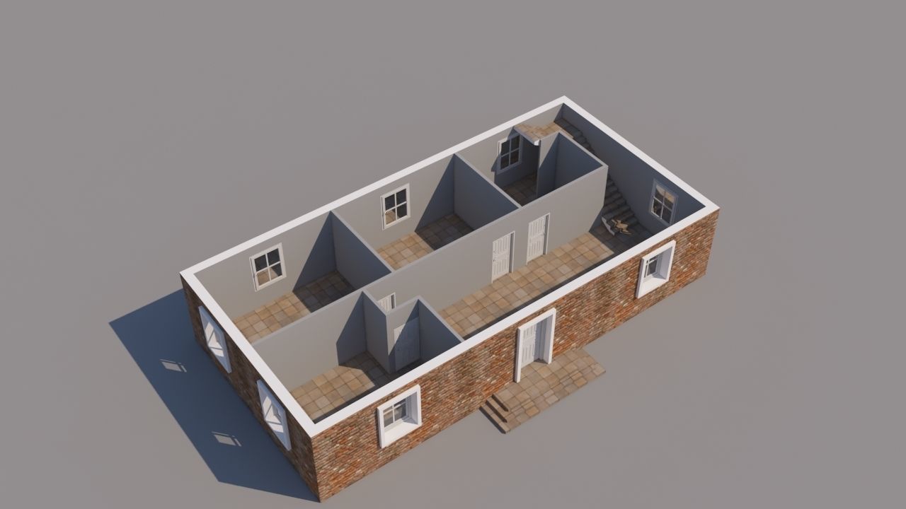 House for Video Games 3D model_7