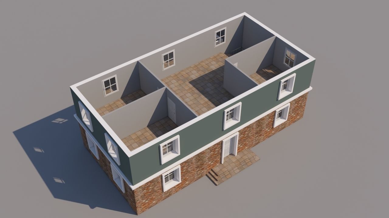 House for Video Games 3D model_6