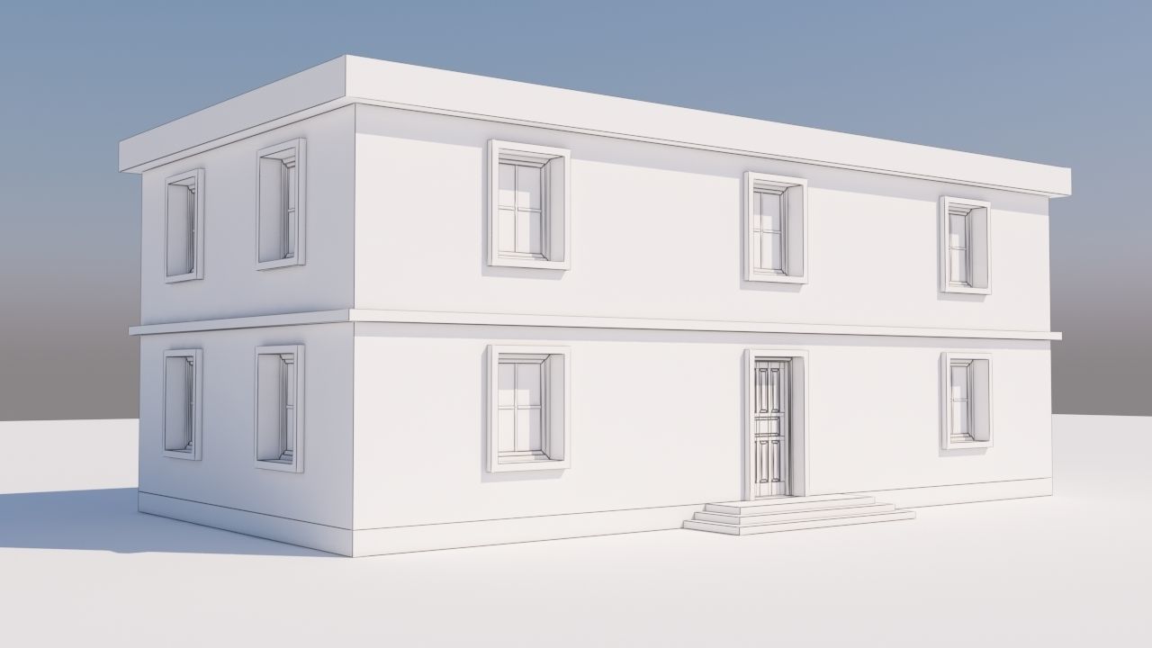 House for Video Games 3D model_11