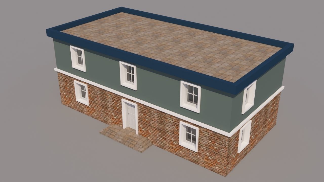 House for Video Games 3D model_2
