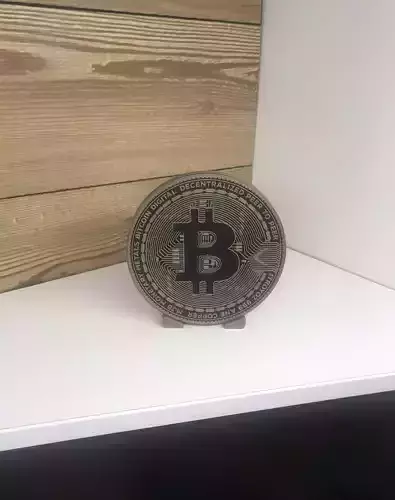 Bitcoin with stand