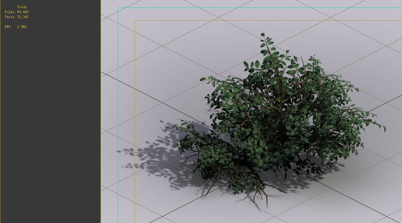 Game Model - Forest - Shrubs 01 3D model_1