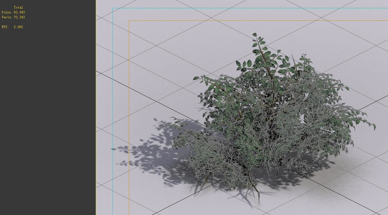 Game Model - Forest - Shrubs 01 3D model_2