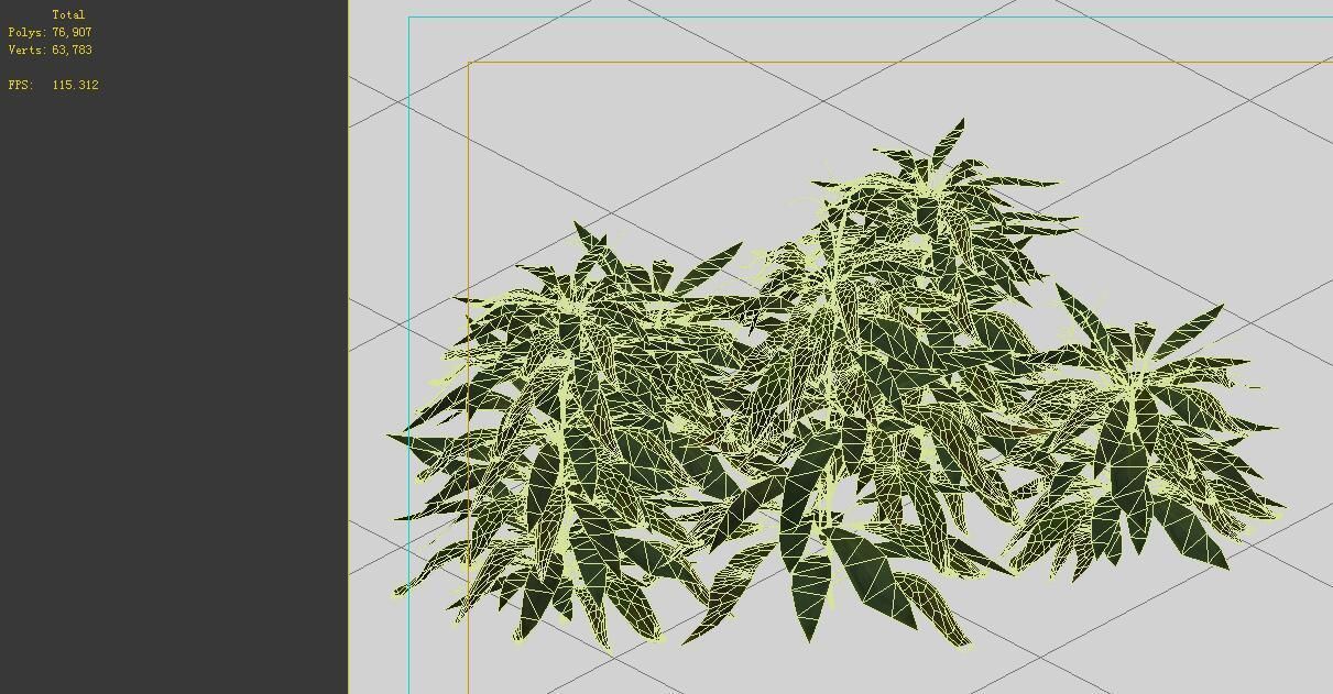 Game Model - Forest - Shrubs 04 3D model_1