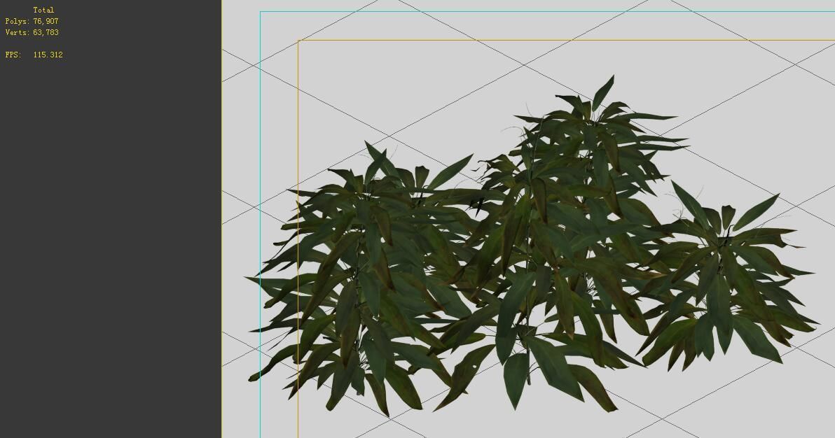 Game Model - Forest - Shrubs 04 3D model_2