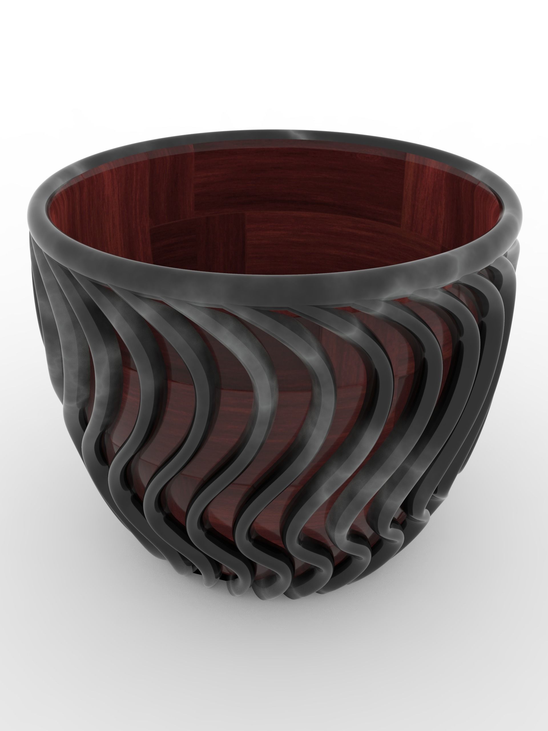 Flower pot 3D print model_5