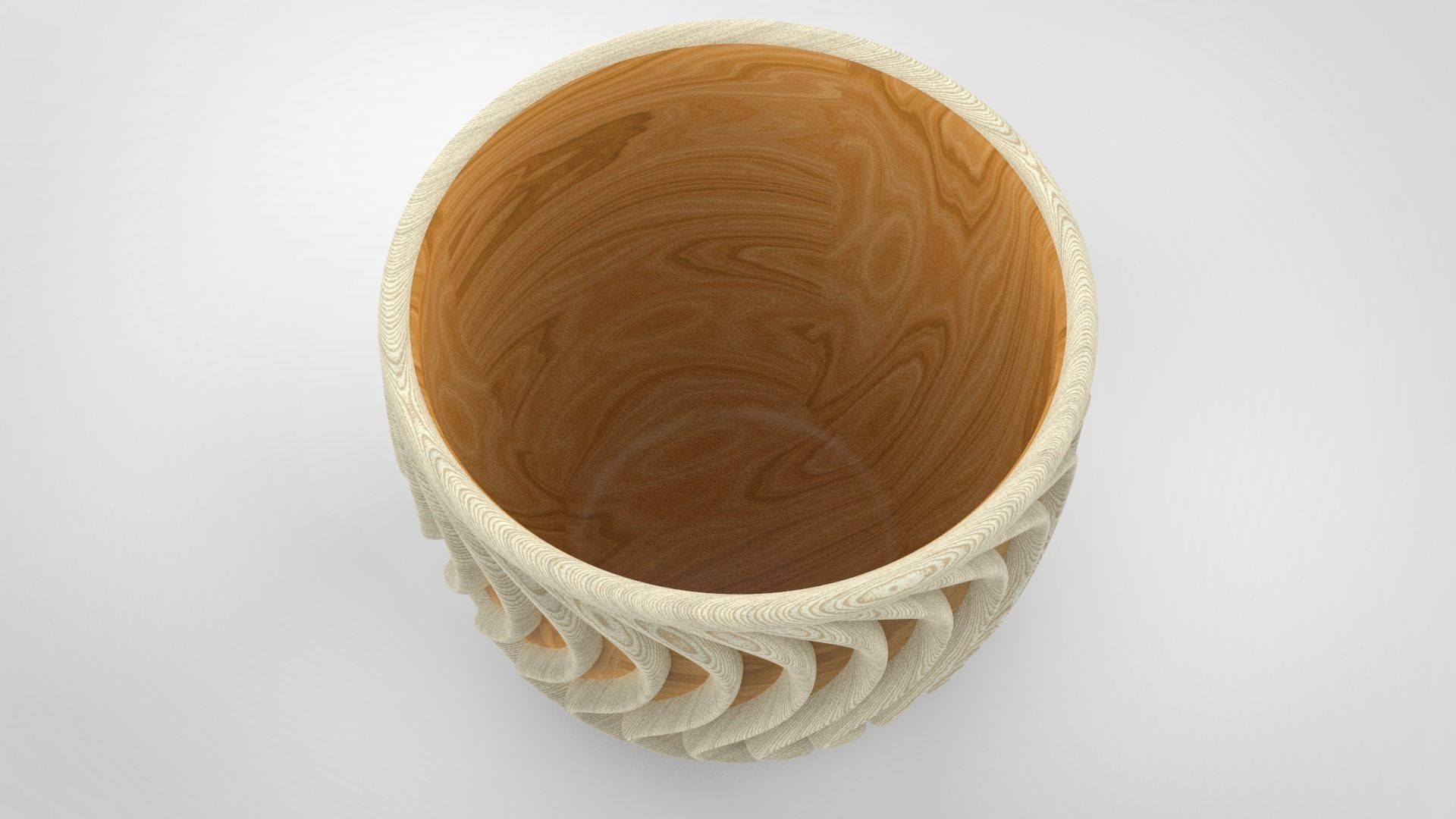 Flower pot 3D print model_3