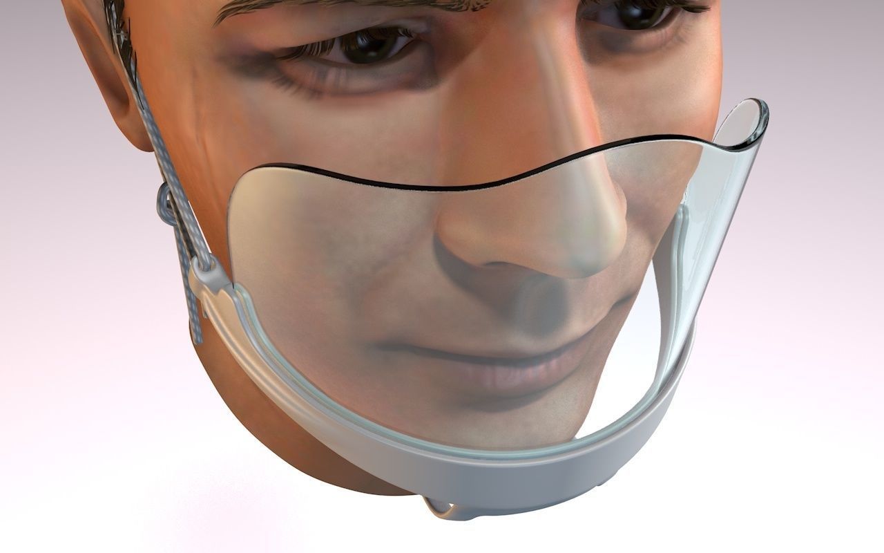 Protective mask 3D print model_2