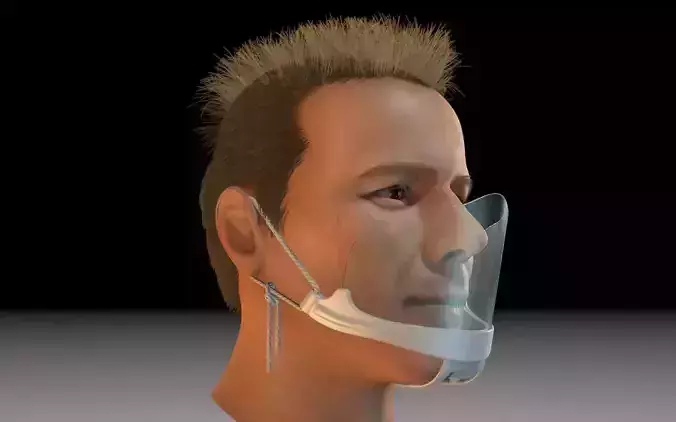 Protective mask 3D print model