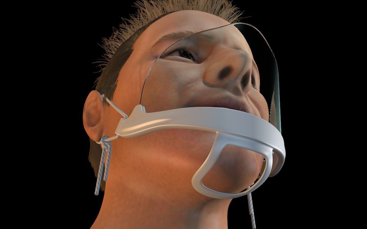 Protective mask 3D print model_1