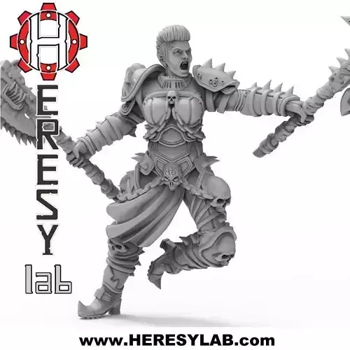 Ragnarock heresy lab - female warrior 3D print model