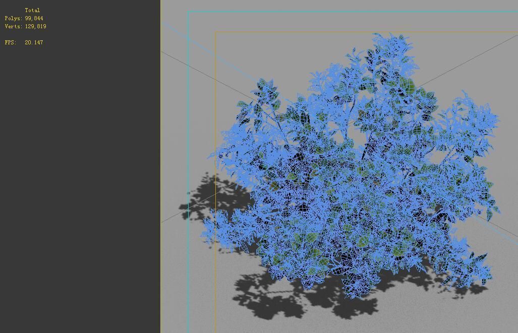 Game Model - Forest - Shrub 13 3D model_2