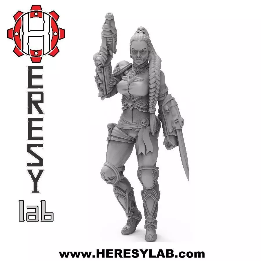Ghost Female Assassin 3D print model_0