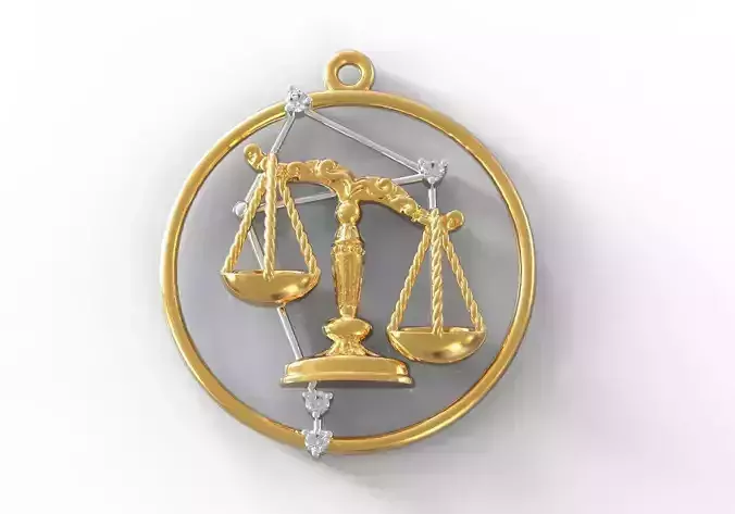 Libra pendant 3D print model
