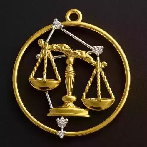 Libra pendant 3D print model