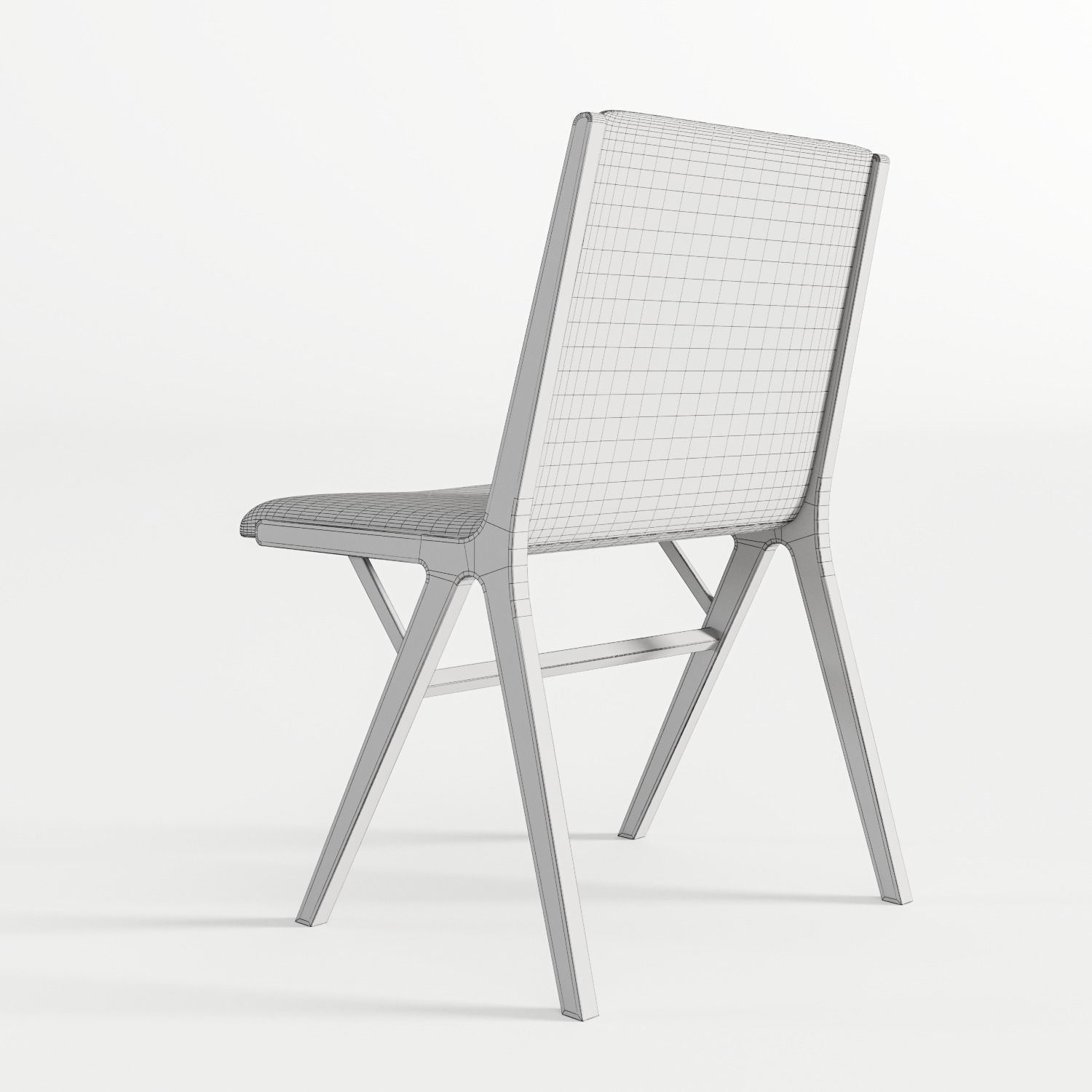 Bridge Dining chair 3D model_4