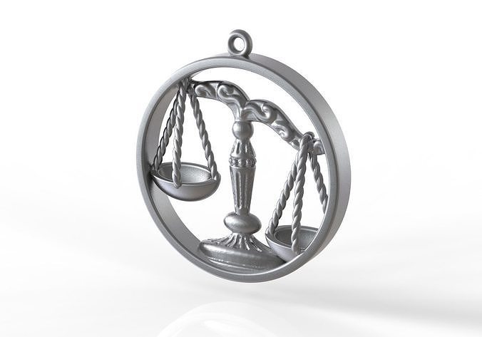 Libra in round 3D print model