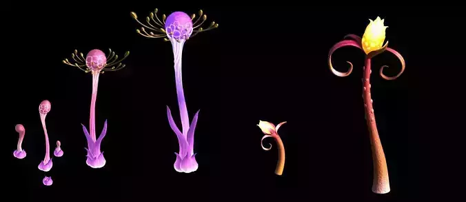 Forest - strange plants