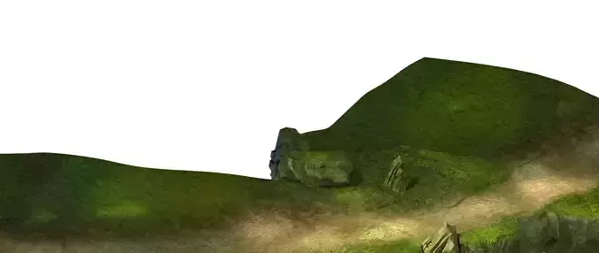 Game Model - Forest - Mountain Road 01