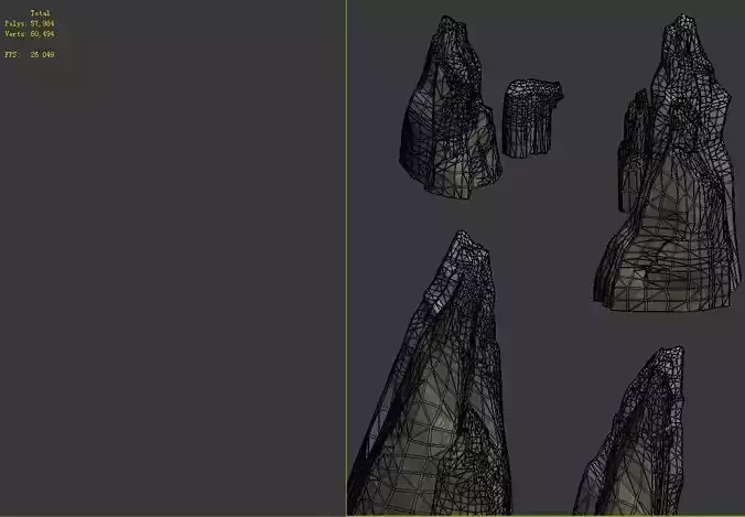 Game Model - Forest - Stone