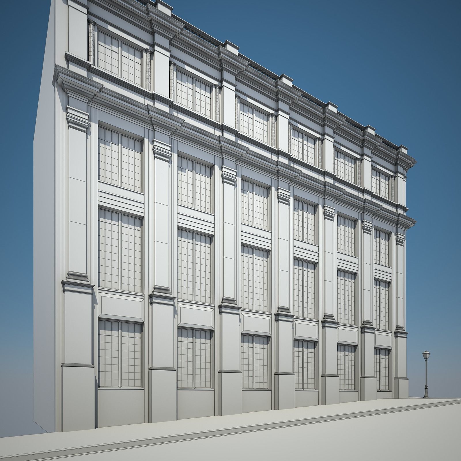 Apartment Building 09 3D model_8