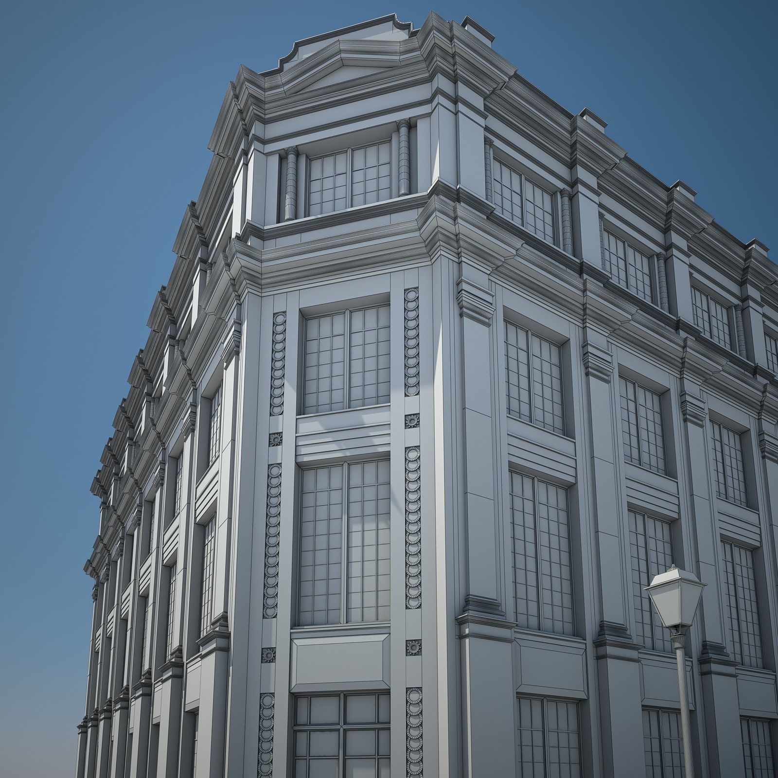 Apartment Building 09 3D model_10
