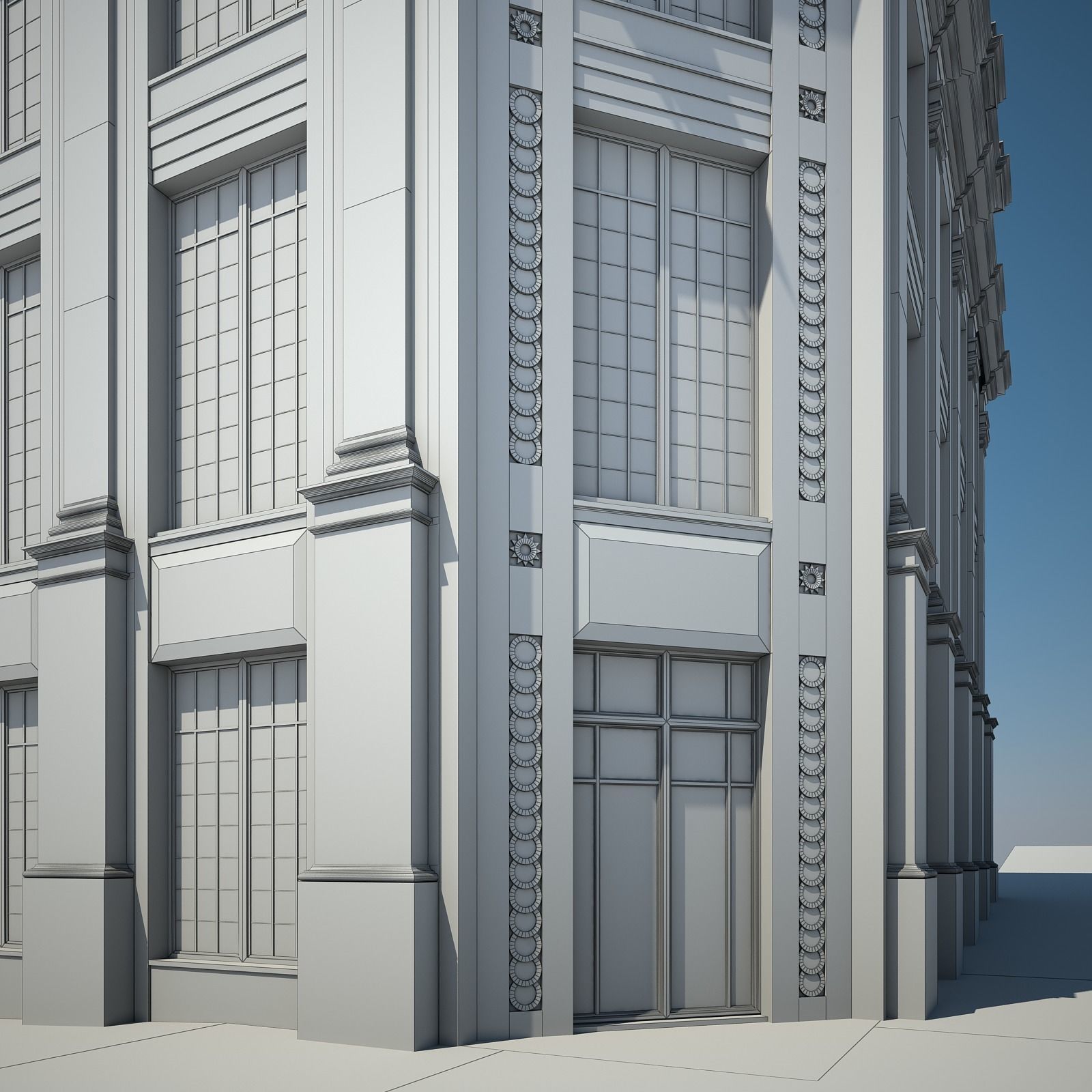 Apartment Building 09 3D model_11