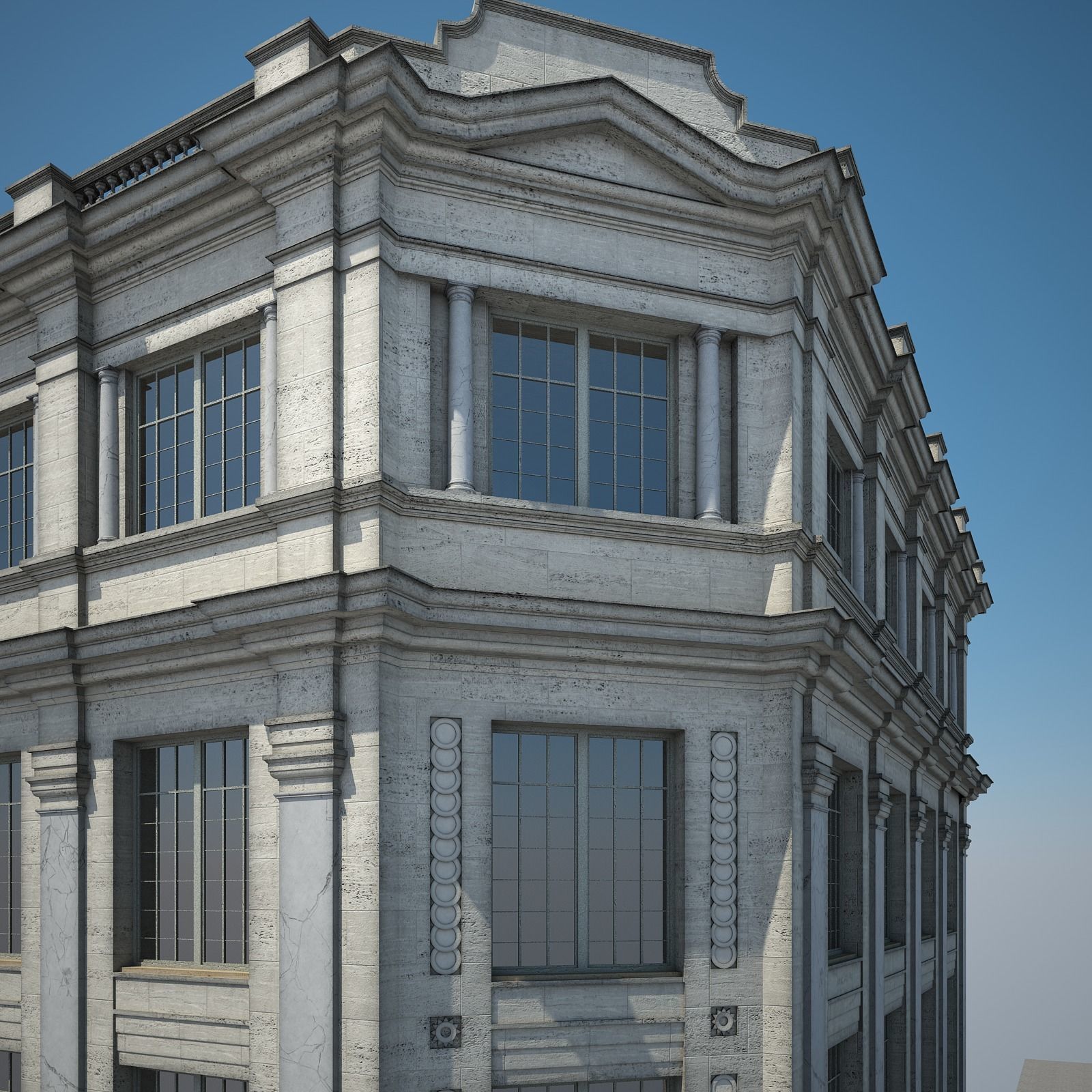 Apartment Building 09 3D model_5