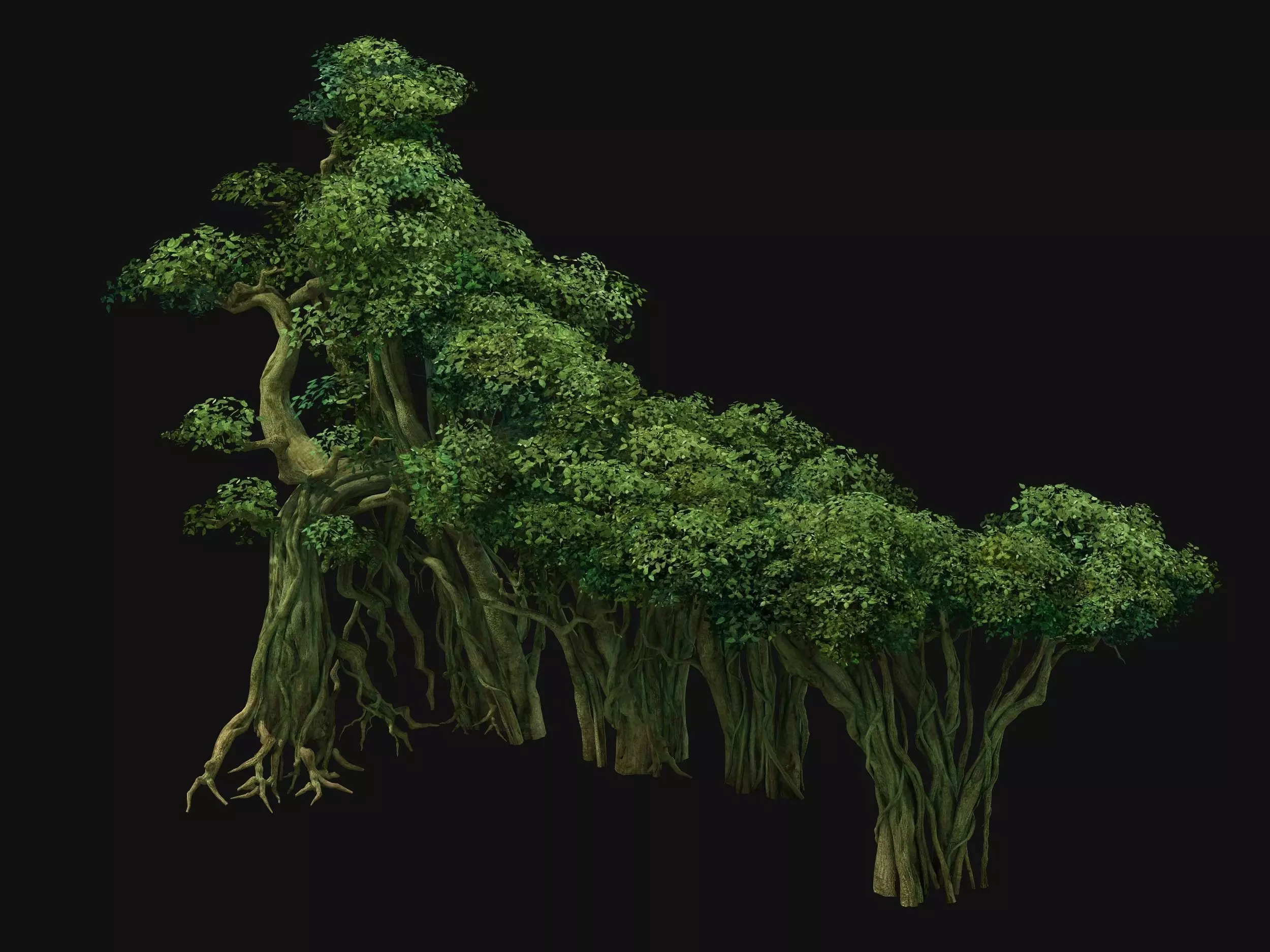 Game Model - Forest - Tree 10 3D model_0