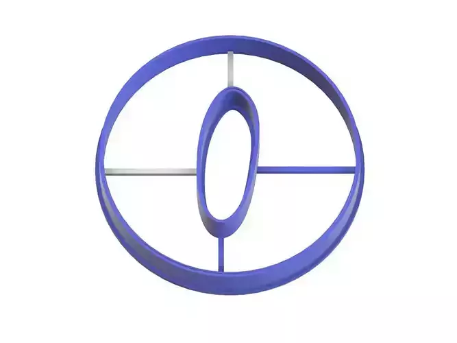 0069 Playful Number 0 cookie cutter 