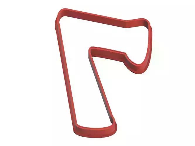 0072 Playful Number 7 cookie cutter 