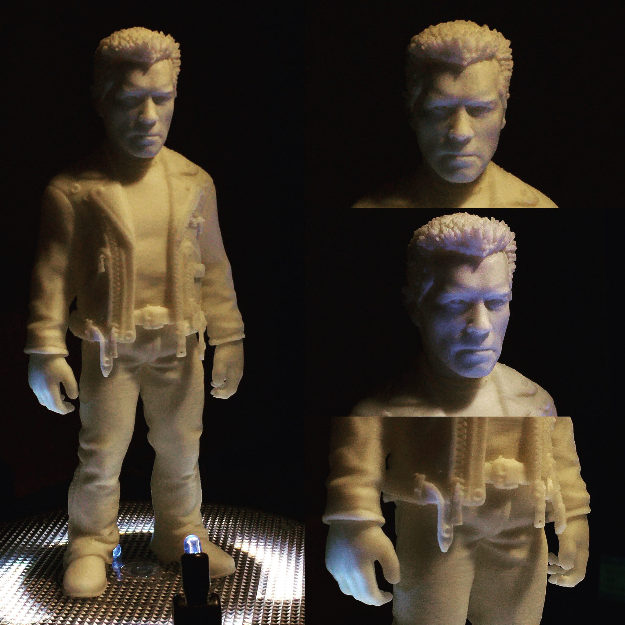 Terminator 3D print model figure on desk 3D print model_2