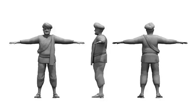 old final man 3d model